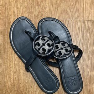 Tory Burch Miller Embellished Logo Sandals